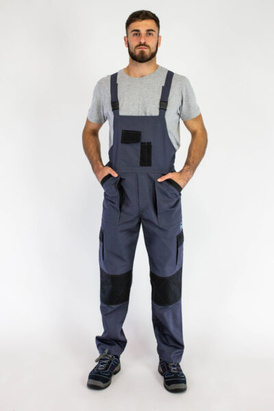 Radni polukombinezon WORK D-11 Tamno Sivi