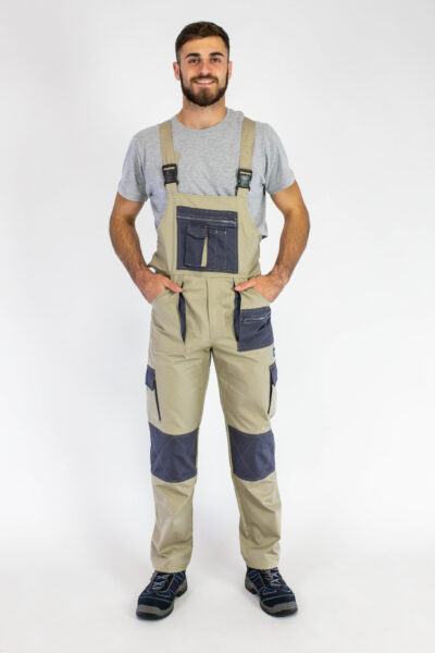 Radni polukombinezon WORK D-10 Krem