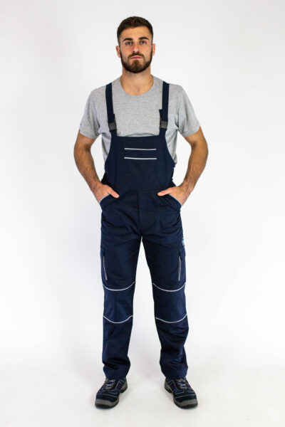 Radni polukombinezon WORK 5 - Teget / Sivi