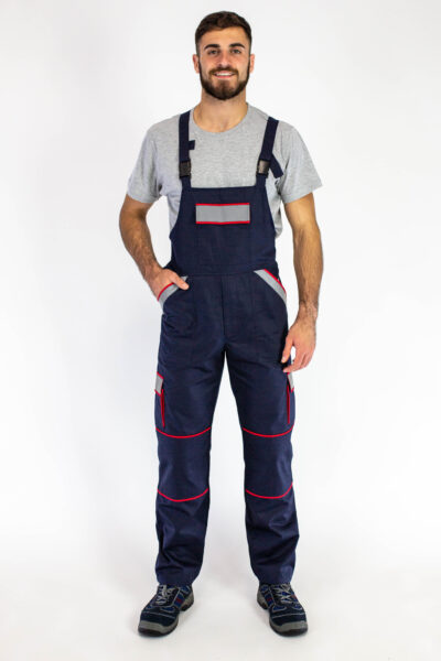 Radni polukombinezon PROFY WORK D-4 FLUO - Teget