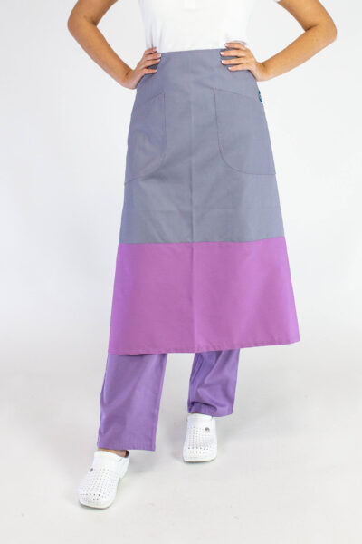 Radna kecelja W7 Ljubičasto siva