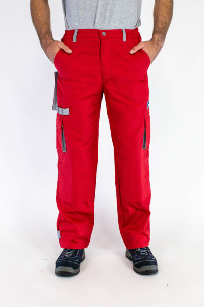 Radne pantalone WORK E-1 - Crvene
