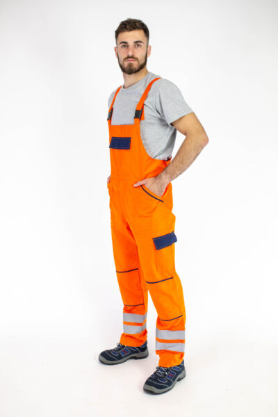 Radni polukombinezon WORK D-7 Narandžasto