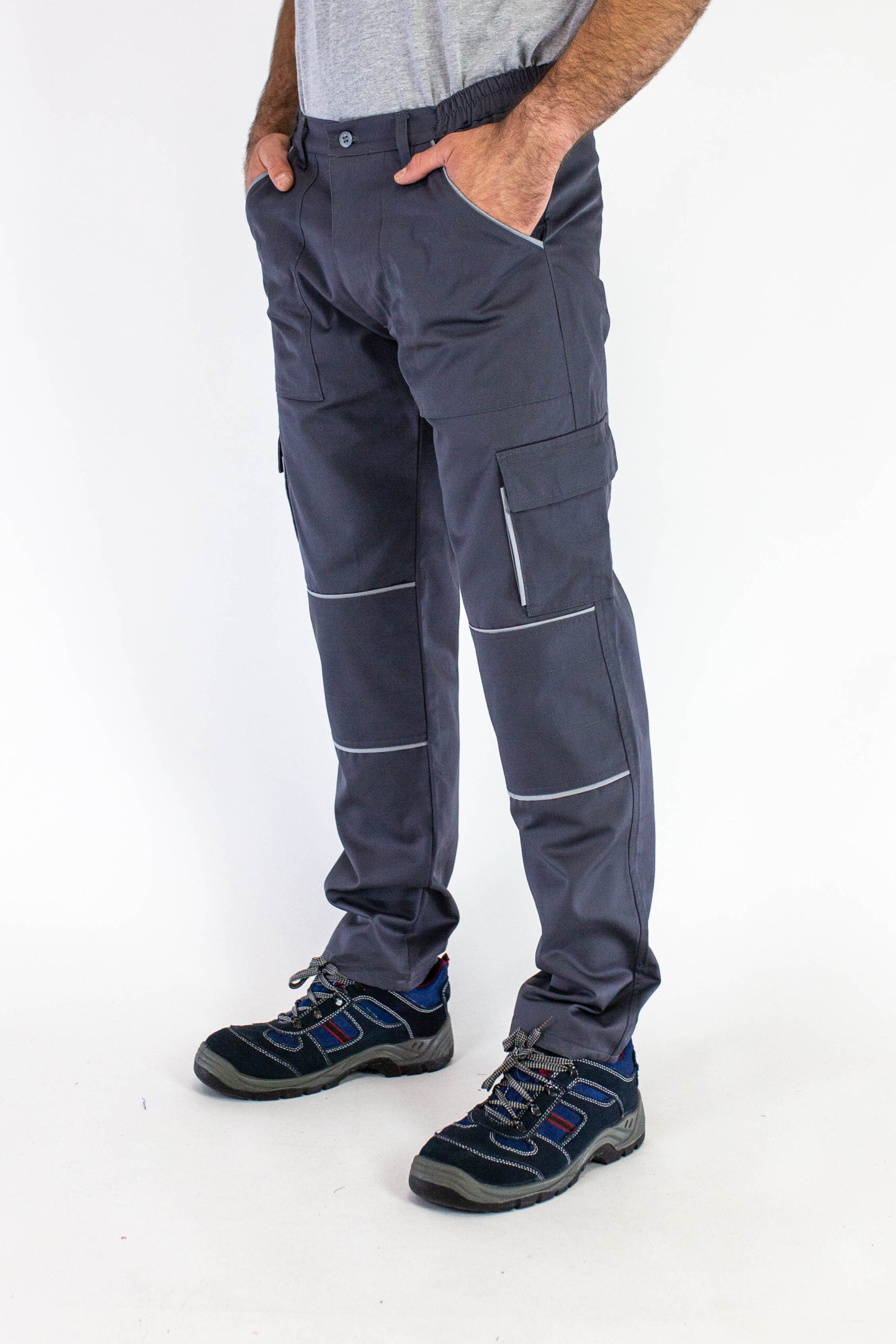 41-Radne pantalone WORK D-18 Sive