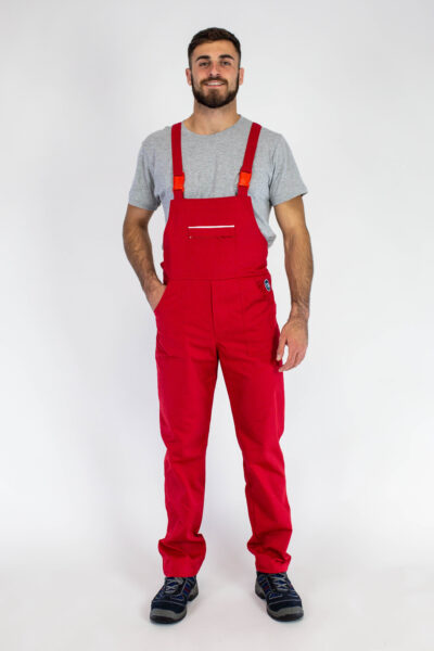 Radni polukombinezon WORK D-19 Crveni